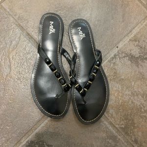 Mia black sandals, size 10